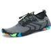 SAGUARO Adult Bathing Shoes Water Shoes Swimming Shoes Aqua Shoes Beach Shoes Barefoot Shoes for Men Women 40 EU Mesh Gray