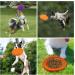 Suaywo 3 Pack 15cm Bite-Proof Dog Frisbee Toys | Durable Rubber for Training & Play - Orange Green Purple - Buy Online on GoSupps.com