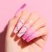AIMEILI Valentine's Day Gel Nail Polish Set - French Tips White, Clear Nude Pink Glitter, Black Gel Color - Soak Off Nail Lacquer Color Set - 6pcs X 10ml - Kit Set 1 - Buy Online on GoSupps.com