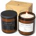 Sleep candles gifts for women lavender fragrance candles gift set for fear lavender promotes sleep chamomile relieves stress relaxation gifts for women (2-pack 480g) brown-480g