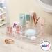 STORi Audrey Clear Vanity Makeup Organizer - 15-Compartment Holder for Brushes, Eyeshadow Palettes & Beauty Supplies | Made in USA - Buy Online on GoSupps.com