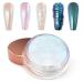Laza Chameleon Pearl Chrome Nail Powder Glazed Donut Metallic Mirror Effect Pigment Iridescent Aurora Nail Glitter Holographic Fairy Dust Nail Art Supplies Nail Techs Resin Craft - Mermaid Legend