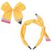 Back to School Headbands for Teachers Yellow Pencil Headbands & Pencil Bow Hair Clips Cute Hair Band School Hair Accessories for Girls Women Back to School Outfits Teacher Appreciation Gifts