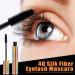 2 Pack Waterproof 4D Silk Fiber Mascara - Volume & Length, No Clump, All Day Wear - Buy Online on GoSupps.com