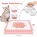 PWEZON Disposable Litter Box Liners 50 pcs Super Absorbent Training Pads 6-Layer Leak-Proof Cat Litter Liners 45 x 33 cm Cat Litter Box Liners for Cat Breeze Litter System (Pink) - Buy Online on GoSupps.com