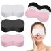 Lounsweer 600 Pieces Disposable Eye Mask Paper Non Woven Eye Care Cotton Paper Facial Eye Pads Spa DIY Beauty Sheets for Skincare Spa Wrap Moisture Retention  Black  White  Pink