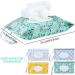 Sannix 4 Wet Wipes Bag for Babies - Reusable Pocket for On-the-Go - Baby Wet Towel Dispensation - Wearable Wet Wing Bag with Floral Design - Buy Online on GoSupps.com