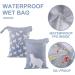 Maeau 2 Pack Reusable Wetbags for Diapers & Gym - Waterproof Baby Bags (30x40cm) - 36 Stylish Patterns - Buy Online on GoSupps.com