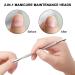NICEMOVIC Pro Cuticle Pusher & Spatula 2-Sided Stainless Steel Tool for Gel Nail Polish Removal International Shipping Available - Buy Online on GoSupps.com