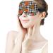 LynaRei Orange Leopard Pumpkins Sleeping Mask - Adjustable Strap, Black White Buffalo Plaid Eye Cover for Deep Sleep - Style 3 - Buy Online on GoSupps.com