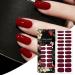  G n rique Nail Stickers 22 Gel Nail Strips | Waterproof Red Manicure Pedicure Art Decoration for Autumn and Halloween - Buy Online on GoSupps.com