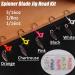 20pcs Fishing Jig Heads Kit with Spinner Blade for Bass Trout Walleye - 1/8oz Flat Round Ball Head 3D Eyes Crappie Jig Head - Buy Online on GoSupps.com