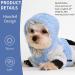 Small Light Blue Fleece Dog Hoodie Sweater for Chihuahua Yorkie Teacup Dog - Warm Winter Clothes for Small Dogs - Pet Coat Cat Apparel Outfit - Buy Online on GoSupps.com