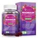 Migcopat Magnesium Complex Gummies, 20 in 1 Magnesium Gummy with Glycinate Citrate Malate Taurate - Ashwagandha, L-Theanine, D3&Zinc for Relaxation, Sleep, Muscle&Heart Support, Strawberry, 60 Cts