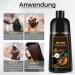 MEIDU Dark brown hair color shampoo for men and women hair color shampoo 3in1 for gray hair 500 ml - Buy Online on GoSupps.com
