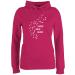 Shirtracer - Sweater Women Hoodie Women - Gift for Dog Owners - Never Walk Alone Paw Prints 2 Fuchsia XS