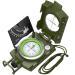 Proster IP65 Hiking Compass with Sighting Clinometer Professional Military Compass Metal Camping Compass Waterproof with Carry Bag for Camping Hunting Hiking Geology Activities ArmyGreen Compass