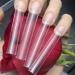 3XL Super Long Square Acrylic Nail Tips - 240 Pcs Straight Half Cover Fake Nails with Case - Buy Online on GoSupps.com
