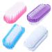 DAYGOS Nail Brush for Cleaning Fingernails - Two Sided Hand Nail Scrub Brushes for Toes and Nails Cleaner, Manicure Brushes Bulk for Men Women Kids, 4PCS