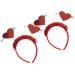 Minkissy 2-Piece Valentine's Day Heart Head Boppers - Glitter Red Love Hair Bands for Weddings & Festivals - Buy Online on GoSupps.com