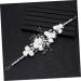 FRCOLOR Floral Headband Bride Headpieces for Wedding Bridal Hair Accessories Wedding Headband Bridesmaid Hair Accessories Rhinestone Headdress Women Headdress for Wedding Tiara White - Buy Online on GoSupps.com