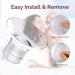 Semai Flange Inserts 21mm Breast Pump Parts - Compatible with Medela, Momcozy, Spectra, Elvie - Set of 4 Reducing Nipple Tunnel Size for Optimal Fit - Buy Online on GoSupps.com