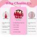 Ceboic Half Hardened UV Gel Strips - 22 Self-Adhesive French Nail Polish Stickers | Salon Quality Red Gel Nail Foils for Women & Girls | Christmas Nail Art Decoration - Buy Online on GoSupps.com