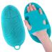INNERNEED Soft Silicone Body Scrubber Exfoliating Glove - Gentle Shower Cleansing Brush for Sensitive Skin - SPA Massage Tool - Blue - Buy Online on GoSupps.com