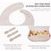 Silicone Baby Weaning Set (10 Pcs) with Bib, Suction Bowl, Plate, Fork, Spoon, Cup - Beige | for Babies, Toddlers & Kids - Buy Online on GoSupps.com