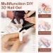 2 x 3D Gel Nail Art 3D Gel Nail Sculpture Transparent Gel for Nail Art Gel Molding DIY Nail Polish Gel Nail Polish DIY N - Buy Online on GoSupps.com