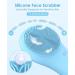 Jack&Rose Sonic Silicone Face Scrubber - Waterproof Electric Facial Cleansing Brush for Sensitive Skin - Inductive Charging Face Exfoliator (Sky Blue) - Buy Online on GoSupps.com