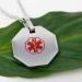 Custom Engraved Medical Alert Necklace for Men & Women | 27in Chain for Diabetes Warfarin Dialysis Stroke & Pacemakers - Buy Online on GoSupps.com