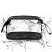 Clear Makeup Bags - Small Travel Cosmetic Bag Waterproof Transparent TSA Approved Toiletry Pouch for Women - Black - Buy Online on GoSupps.com