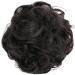 CAISHA PrettyShop Dark Brown Messy Scrunchie Bun Voluminous Wavy Hairpiece | Heat-Resistant Synthetic Fibres #4A G2A - Buy Online on GoSupps.com
