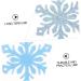 LALAFINA 120 pcs pieces Children Snowflake Pin Clothes Clip Diy Hair Hairpin Clothing Christmas Shape Sky-bluex4pcs 5X5X0.2CMx4pcs - Buy Online on GoSupps.com