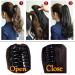 Meiriyfa Long Black Curly Ponytail Extensions for Black Women | 55cm Synthetic Claw Clip Hair Extensions - Buy Online on GoSupps.com