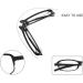 PANTONA Foldable Reading Glasses | Lightweight Presbyopia Frames | Portable Black 2.50 with Mini Bag - International Shipping Available - Buy Online on GoSupps.com