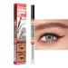 Microblading eyebrow pencilMicroblading eyebrow pen Eyebrow Gel Tint Waterproof Brow Microfilling eyebrow pen with 4 fork tip Womens hair like eyebrow ink pen for natural looking eyebrows 2LIGHT BROWN