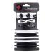 20-piece hair clips and hair ties set black and white