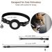 Reflective Cat Collar with Apple Airtag Holder and Bell | Waterproof & Safety Buckle | 3/8 Width | Black - Buy Online on GoSupps.com