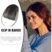 Bang Extensions Clip Human Hair French Bangs Clip on Hair Bangs Extensions - Natural Color Fringe Hairpieces Stylish Neat Bangs Hair Extension for Girls Women Natural black - Buy Online on GoSupps.com