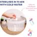 MILTON Combi White Microwave & Cold Water Steriliser - Fits 5 Wide Neck Bottles - Buy Online on GoSupps.com