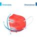 Buy Virshields FFP2 Face Mask - EN 149 Certified 5-Layer Protection PFE 94% VFE 99.99% Available in Red & Other Colors - Bulk Packs from EU - Buy Online on GoSupps.com