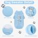 Small Dog Jumper with Bear Doll Knitted Dog Pullover Warm Puppy Sweater Knitwear Cat Puppy Turtleneck Knitting Sweater Autumn Winter Welsh Corgi Yorkshire Terrier Chihuahua Bichon Frise (2XL Blue) 2XL Blue - Buy Online on GoSupps.com