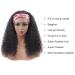 VIVIBABI Brazilian Curly Human Hair Headband Wig 20 Inch 10A Unprocessed None Lace Front 180% Density Machine Made Natural Color - Buy Online on GoSupps.com