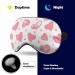 Cute Drawing Heart Sleep Mask for Women | Soft Light-Blocking Eye Cover with Adjustable Strap - Ideal Sleep Masks - Buy Online on GoSupps.com