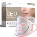 LED Light Therapy Mask by Project E Beauty | Silicone Face Facial Mask | Red Blue Light Skin Rejuvenation Anti-Aging | Remove Reduce Wrinkles Spot Scars Acne | Home Spa Treatment Skincare Device
