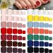 336 Pieces 12 Sets False Toe Nails Matte Short Square Fake Toenails Full Cover Glue-on Fake Toe Nails Solid Color Matte False Toe Nails for Women Girls Favors (Stylish Colors)