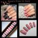 By Vixi 500 Long Corner Nails with Preparation File - 10 Sizes | Opak Express Full Cover Fingernails for Professionals & Home Use - Buy Online on GoSupps.com
