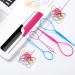 6Pcs Hair Loop Tool Set with French Braid Tool, Metal Pin Comb, Rubber Bands - Hair Styling Kit for Children - Buy Online on GoSupps.com